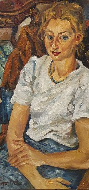 null TAILHARDAT Vincent (born in 1970)
Portrait of Elizabeth H.
Oil on canvas signed...
