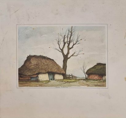 null [VARIOUS ARTISTS]
Lot of engravings and various reproductions including menu...
