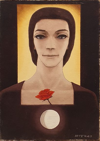 null SOTERAS Georges (1917-1990)
The man with the rose
Oil on canvas signed lower...