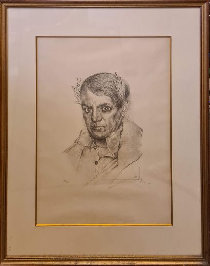 null DALI Salvador (1904-1989)
Me too, I knew the Emperor (Portrait of Picasso)
lithograph...