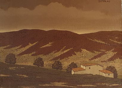 null SOTERAS Georges (1917-1990)
the farmhouse in the Luberon
Oil on canvas signed...