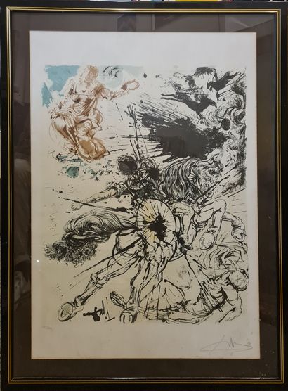 null DALI Salvador (1904-1989) 
The apparition of Dulcinea
Lithograph, signed lower...