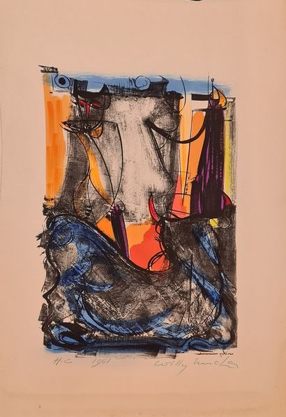 null MUCHA Willy (1905-1995)
Le toréador, 1961
Lithographie en couleur, signée en...