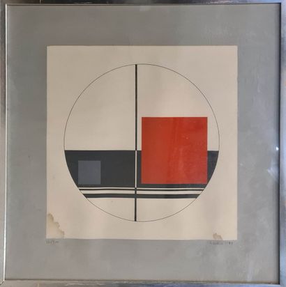 null GORIN Jean Albert (1899-1981)
Untitled, 1969
Serigraph in colors, n° 27/300,...