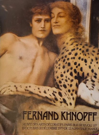 null Ensemble d' AFFICHES D'EXPOSITIONS : 

-	Fernand KHNOPFF au musée des arts décoratifs,...