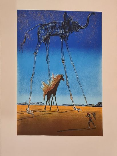 null DALI Salvador, d'après
Eléphant
Lithographie, non signée
76 x 55.5cm.