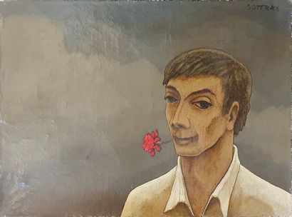 null SOTERAS Georges (1917-1990)
the young man with the red flower
Oil on canvas...