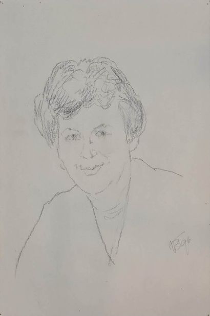 null BOUGRINE Vladimir (1938-2001)
Portrait d'homme, 86 (5) - portrait de femme,...
