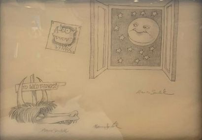 null SENDAK Maurice (1928-2012)
Max's window, Max Artwork, Sea Monster
Graphite drawing,...