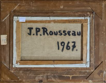 null ROUSSEAU Jean-Pierre (né en 1939)
Le train, 1967
Huile sur toile signée et datée...