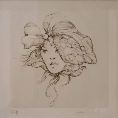 null FINI Leonor (1907-1996)
Visages, extraits du livre de Monelle 
Trois gravures,...