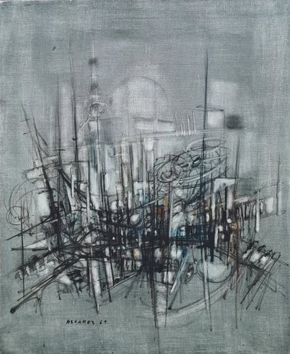 null ALVAREZ, 20th century,
Untitled, 1969,
oil on canvas, signed and dated lower...