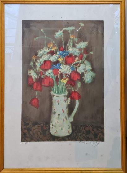 null BABOULENE Eugène (1905-1994)
Bouquet of poppies
Lithograph in colors, numbered...