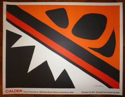 null CALDER Alexander
Affiche en lithographie 1971 Signature imprimée en bas à droite
64...