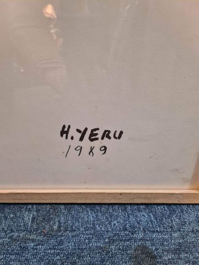 null YÉRU Henri (né en 1938)
Papier d'entité, 1989
Aquarelle signée et datée en bas...