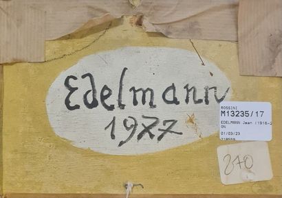 null EDELMANN Jean (1916-2008)
le citron vert, 1977
Huile sur panneau, signée et...