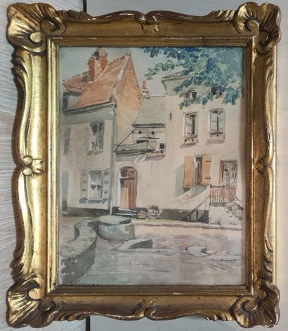 null VERMEERSCH S. (XX)
Hesdin,
watercolor, signed lower left and located lower right,
29...