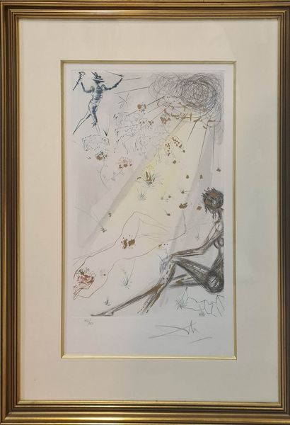 null DALI Salvador (1904-1989)
Le Berger, le Cantique des Cantiques, (pl. 3) 1971,
lithographie,...