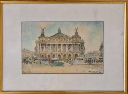 null FRANK-WILL (1900-1951)
Paris, the Opera
Lithograph in colors with highlights,...