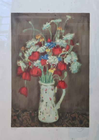 null BABOULENE Eugène (1905-1994)
Bouquet of poppies
Lithograph in colors, numbered...