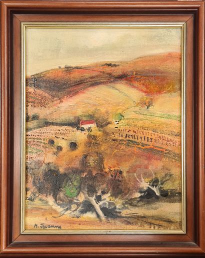 null JOUENNE Michel, 1933-2021,
Paysage du Midi,
huile sur toile, signée en bas à...