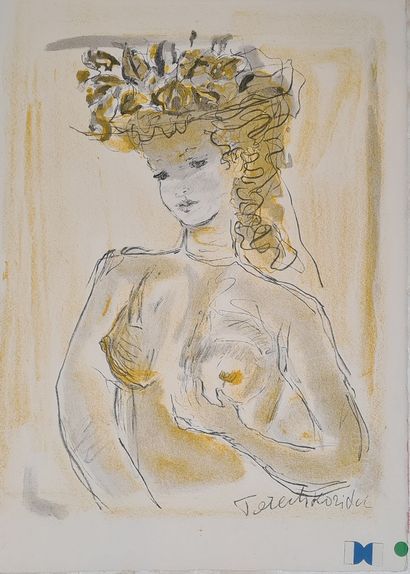 null TERECHKOVITCH Constantin Andréevitch , d'après
Femme dans les bois, 1956
Lithographie...