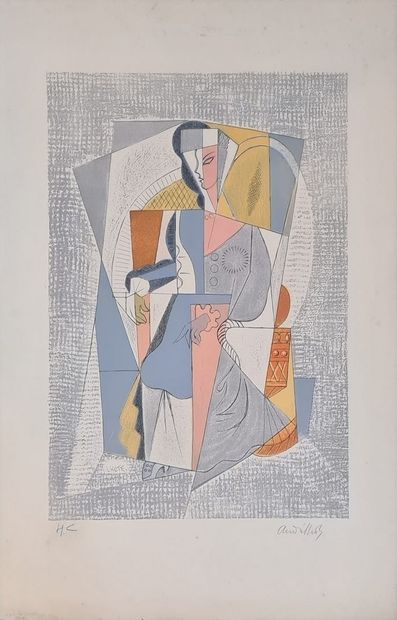 null LHOTE André, d'après 
Femme Assise, 1960
Lithographie en couleurs sur papier...