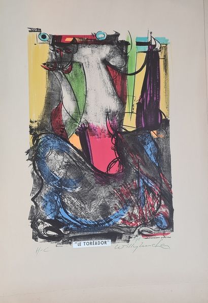 null MUCHA Willy (1905-1995)
Le toréador, 1961
Lithographie en couleur, signée et...