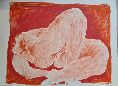 null PIGNON Édouard (1905-1993)
Nude on a red background, 1975
Lithograph signed...