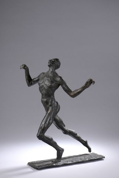 null MARTINI Wilhelm, 1880-?
Ziel (cible), 1928
bronze à patine brun foncé nuancée...