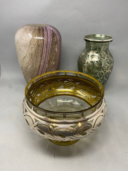 null Bel ensemble de vases 

Vase Murano polychrome de forme balustre
27 x 16 cm...