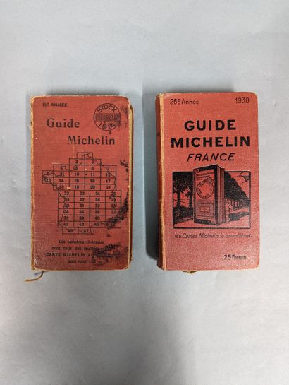 Two Michelin guides 1914 and 1930, without...