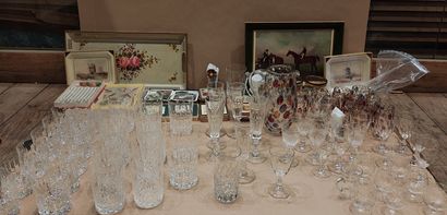 Important glassware set including various...