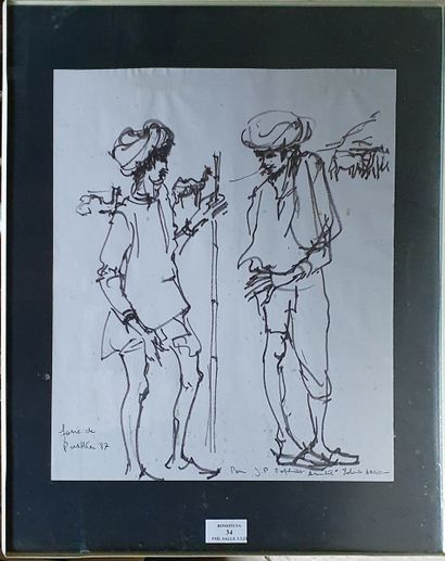 null ARDISSONE Yolande, née en 1927
Étude de personnages, foire de Poushkan, 1987
dessin...