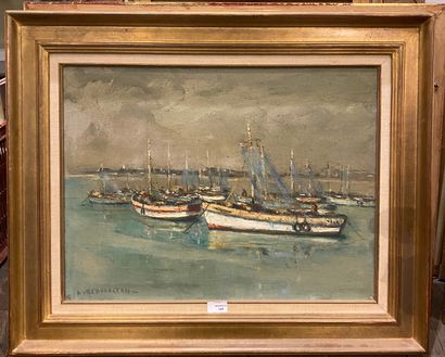 BEAUFRETON A.
The boats
Oil on canvas 
61...