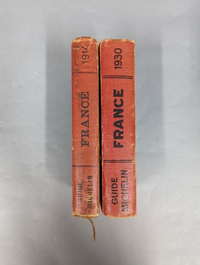 null Deux guides Michelin 1914 et 1930, sans cartes