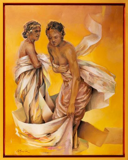 null LASALLE Charles Louis, born in 1938
Sun, Tamahine Moana
oil on canvas (small...