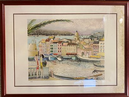 null DILLEY Ramon (1932) d'après
Port de Saint-Tropez
Signée en bas à droite et annoté...