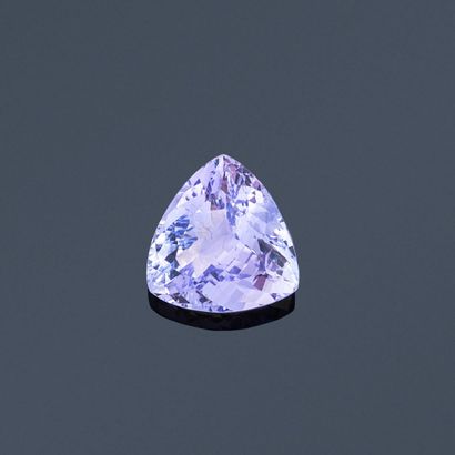 null Tanzanite trillion on paper. 

Accompanied by a GIA certificate attesting the...