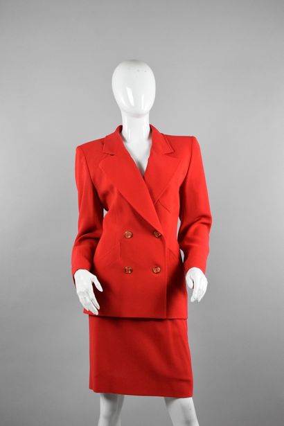 JEAN LOUIS SCHERRER 

Red outfit consisting...