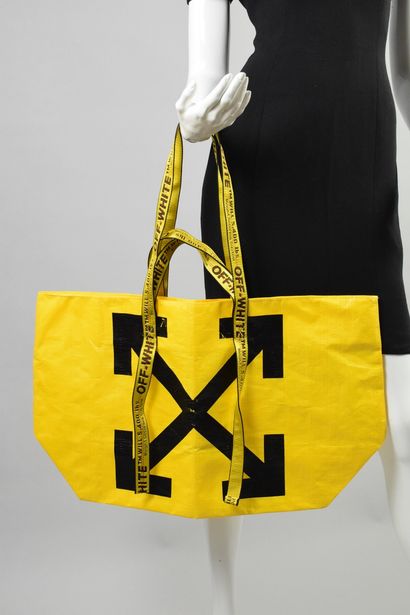 null OFF WHITE 

Shopping bag in coated canvas and embroidered straps. 
Signed and...
