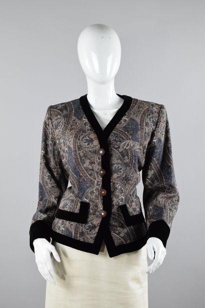null YVES SAINT LAURENT Left Bank 
Spring/Summer 1994

Rare jacket with paisley pattern...