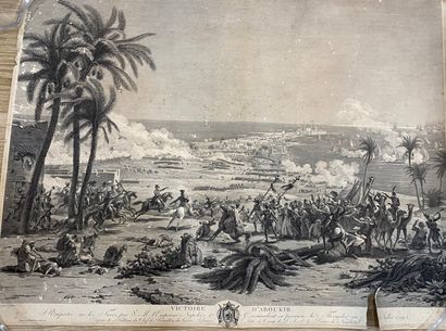 null Victory of Aboukir. Beautiful engraving by Bovinet, after an engraving by Le...
