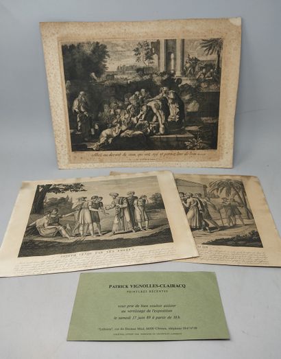 null Set of 2 engravings 
"Go before those who are thirsty and bring them water".
31,5...