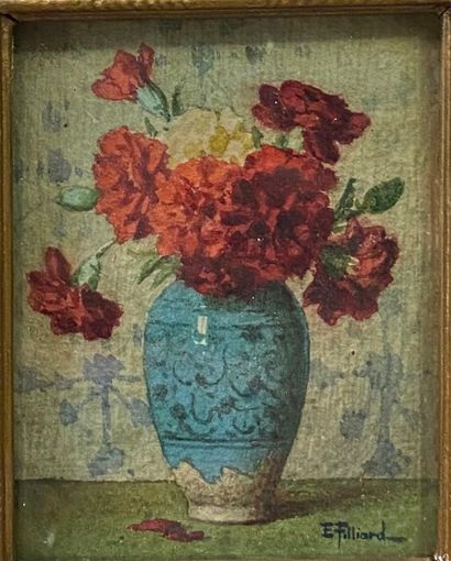 FILLIARD Ernest (1868-1933)
Bouquet, 
Watercolor...