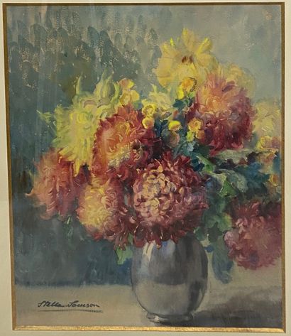 null Louise STELLA-SAMSON
(1880-?)
Nature morte au bouquet de fleurs
Aquarelle sur...