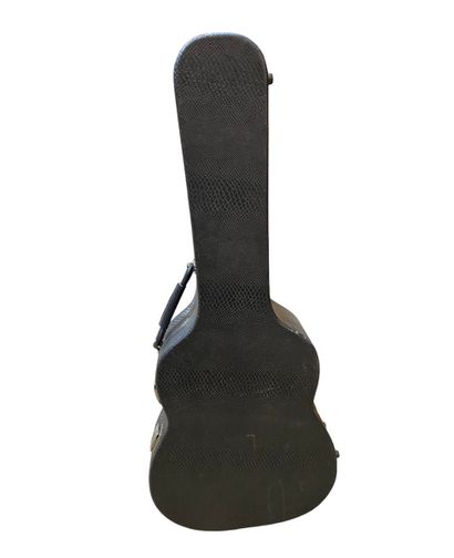 Hard case for guitar in black with imitation...