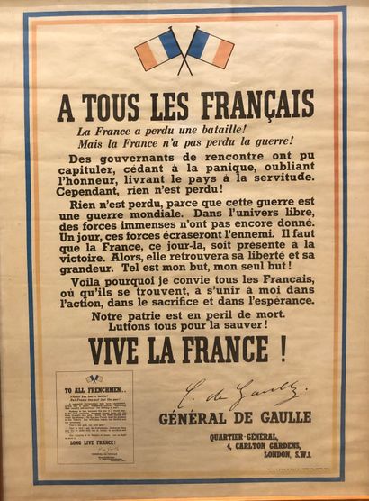 Charles De Gaulle To all French people (Appeal...