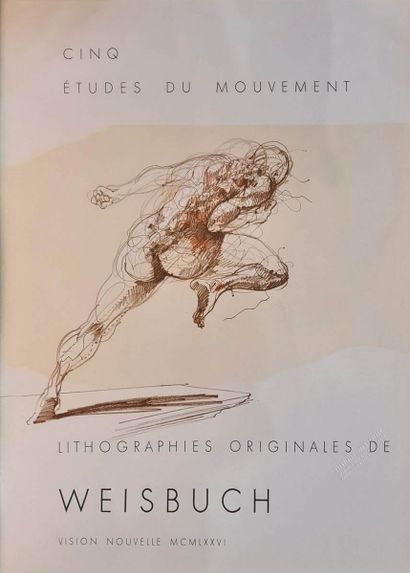 null WEISBUCH Claude (1927-2014)
Cinq études de mouvement, 1976
Suite de 5 lithographies...