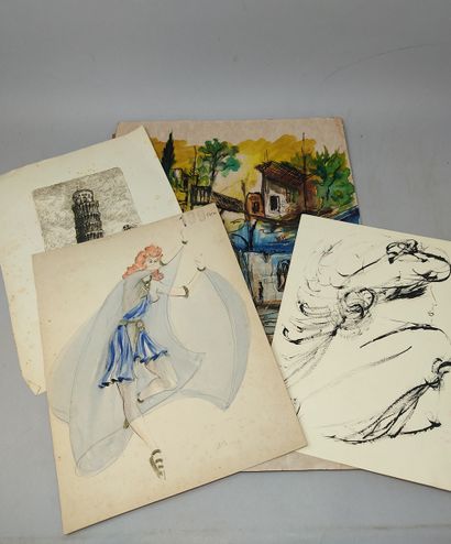 null VARIOUS ARTISTS 
Lot of engravings and paper works